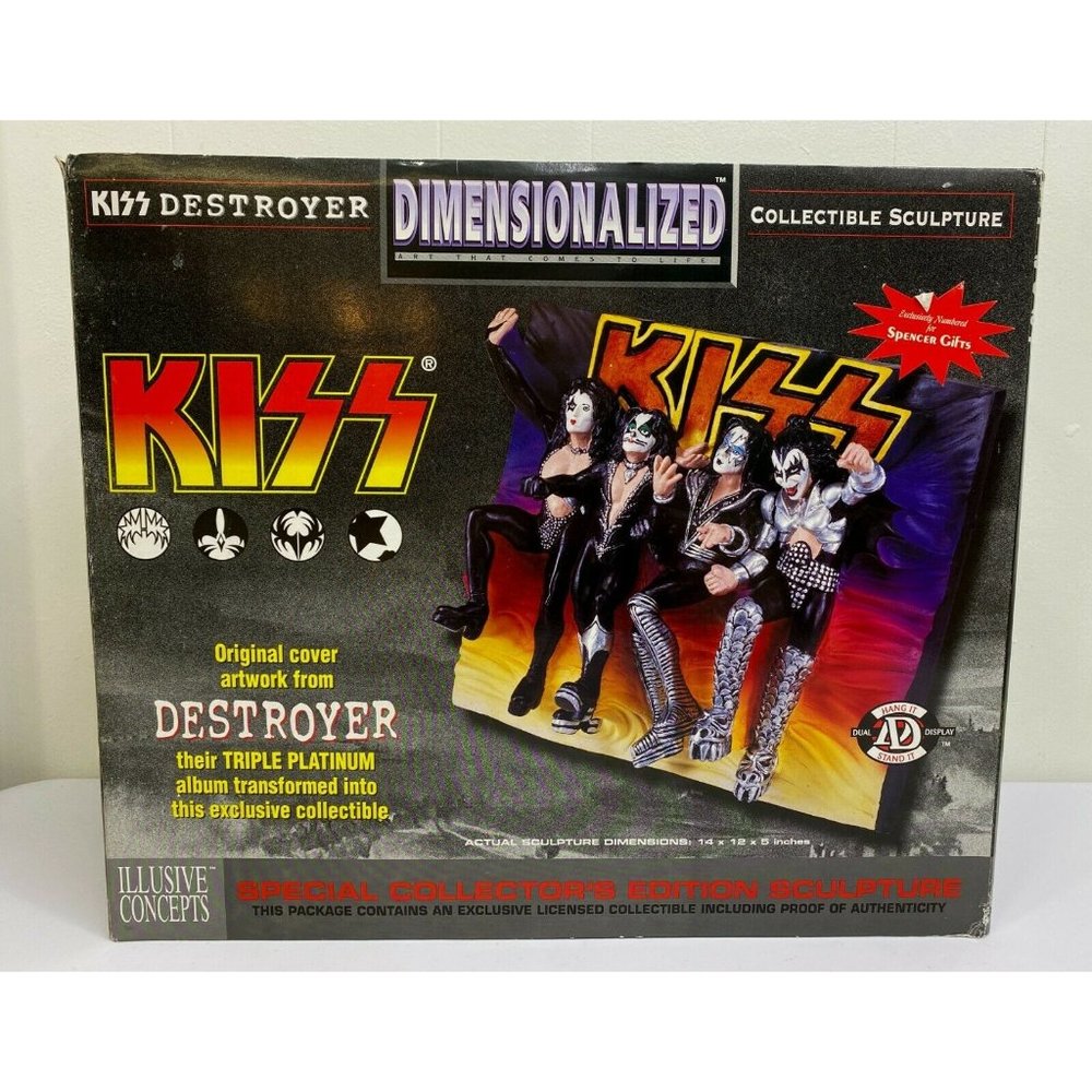 KISS Destroyer Dimensionalized Collectible Sculpture, Illusive Concepts, 1998